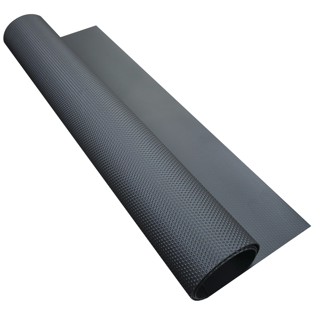 Non-slip net for rubber mats